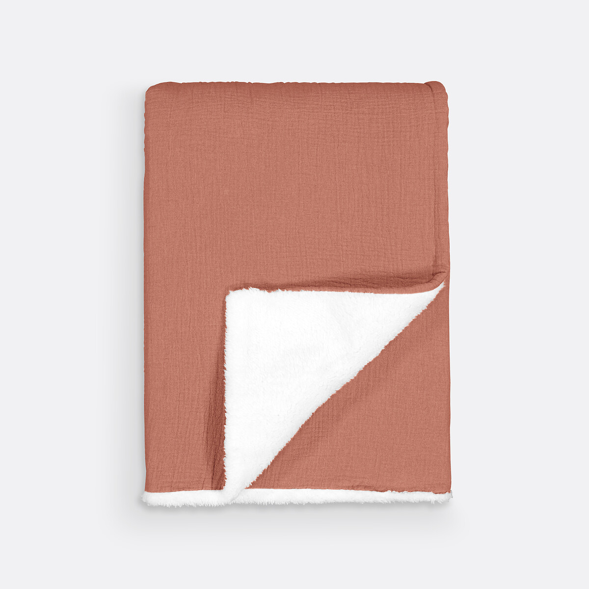 LA REDOUTE INTERIORS<br>Cobertores lisos para bebês em tetra e sherpa Kumla