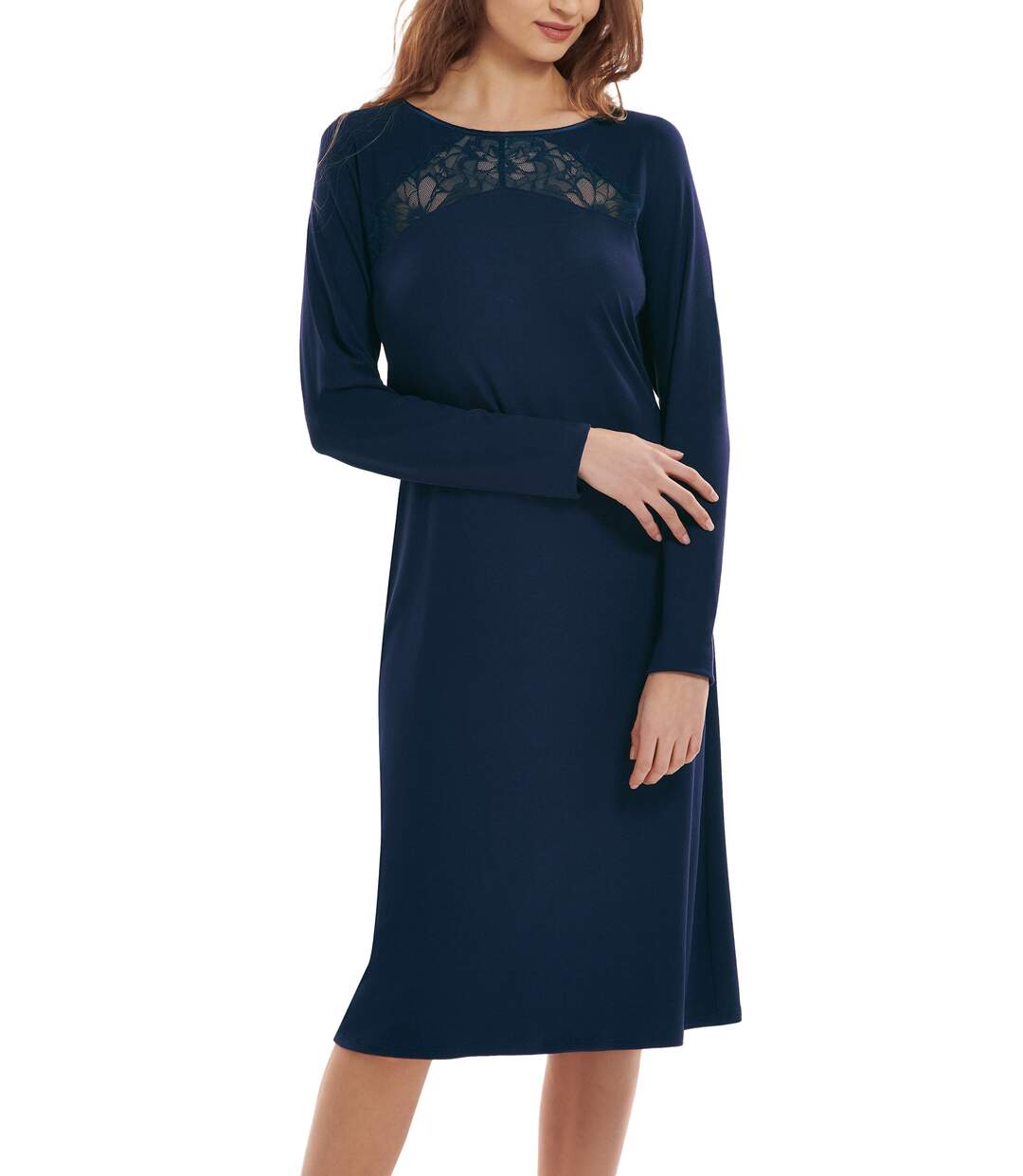 Chemise de nuit manches longues Karin Lisca