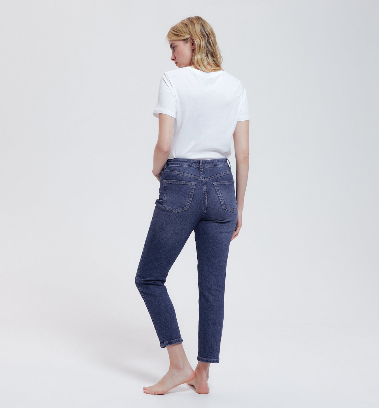 Jean slim cropped Femme GASTON - Jean brut