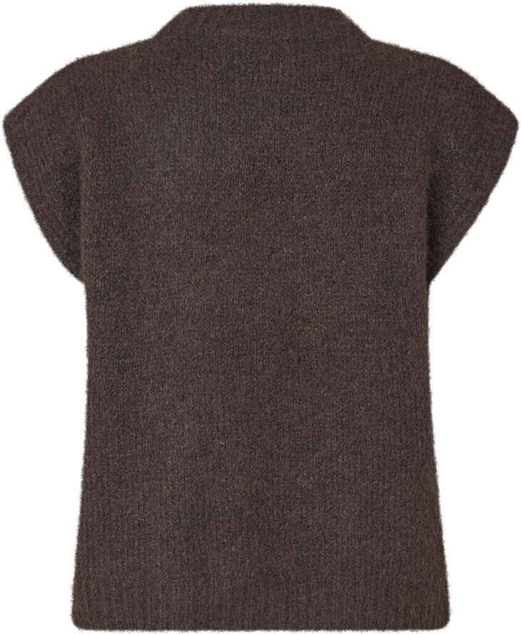 A-VIEW Patrisia knit vest Dark brown