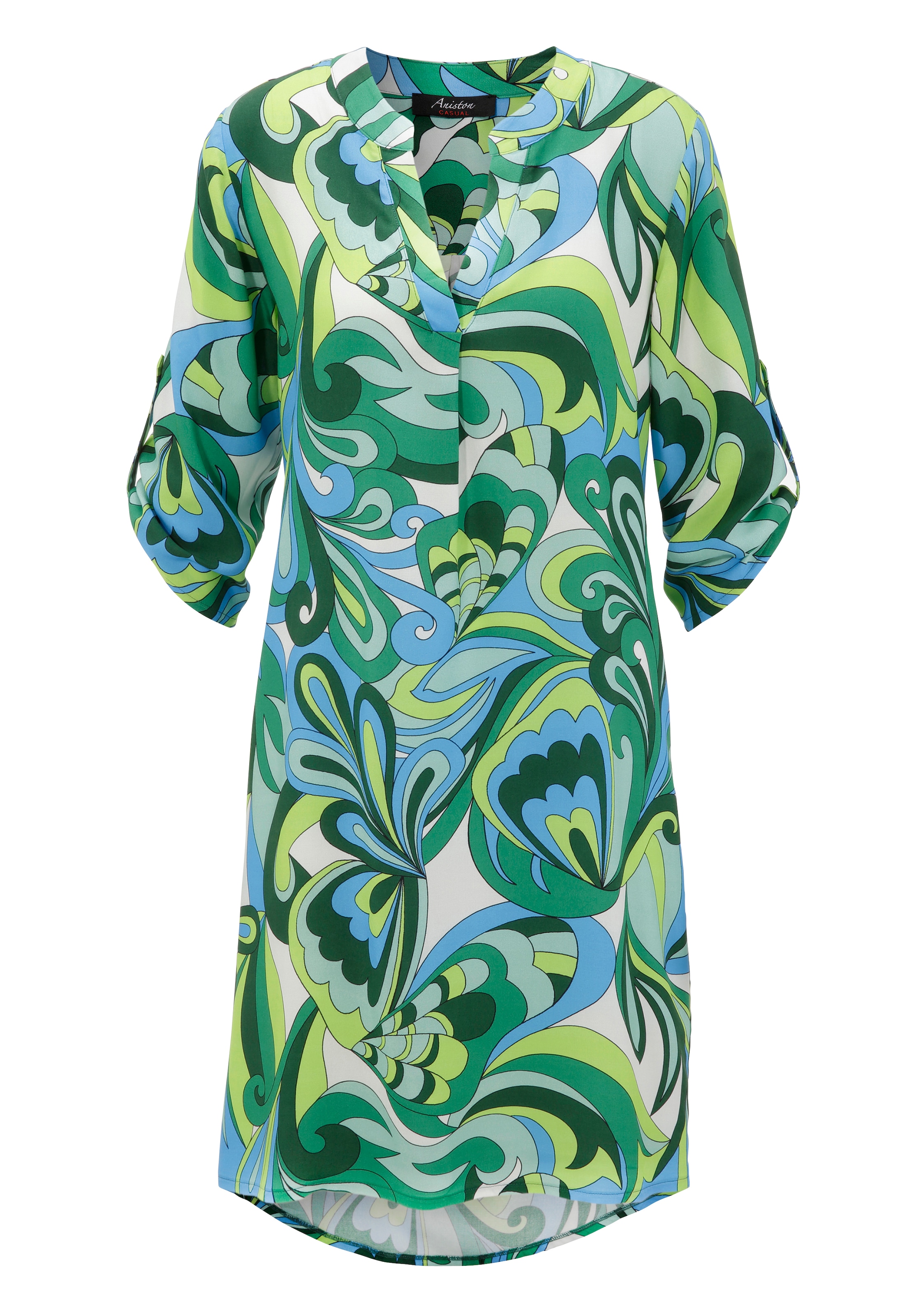 Aniston CASUAL Sommerkleid mit farbharmonischem, graphischem Druck
