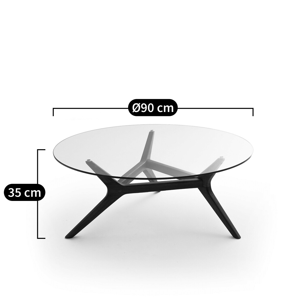 AM.PM<br>Mesa de centro em nogueira ø90 cm, Maricielo