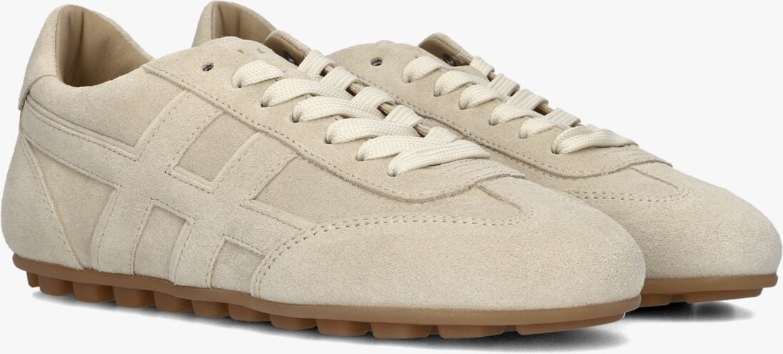 beige hogan lage sneakers h693 allacciato h