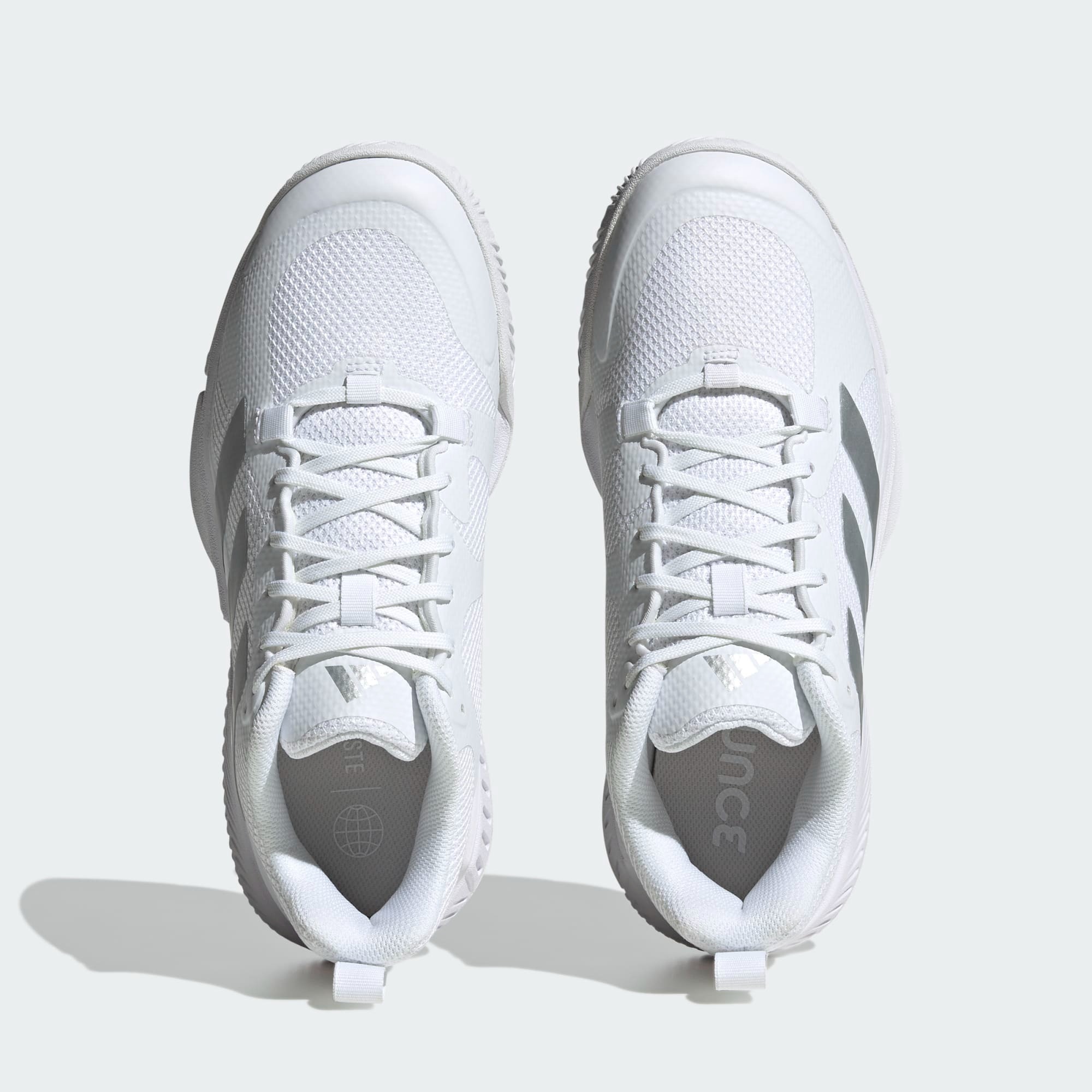 Court Team Bounce 2.0 Dame Cloud White/Silver Metallic/Grey One
