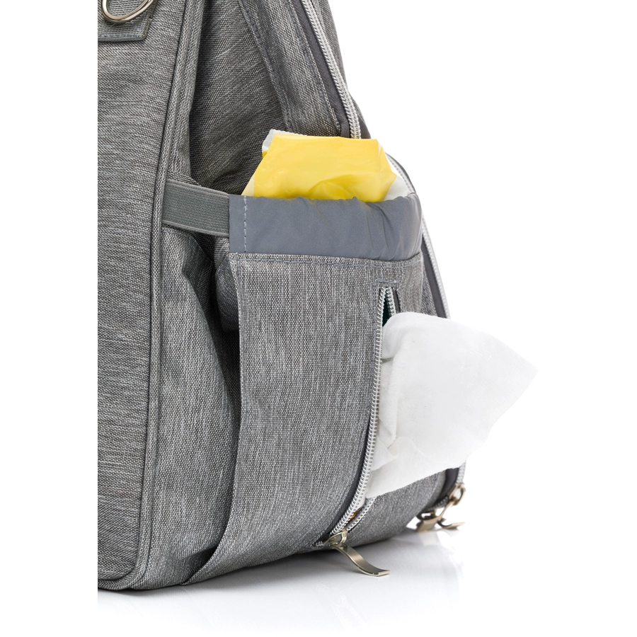 fillikid Wickeltasche Korfu Melange Hellgrau