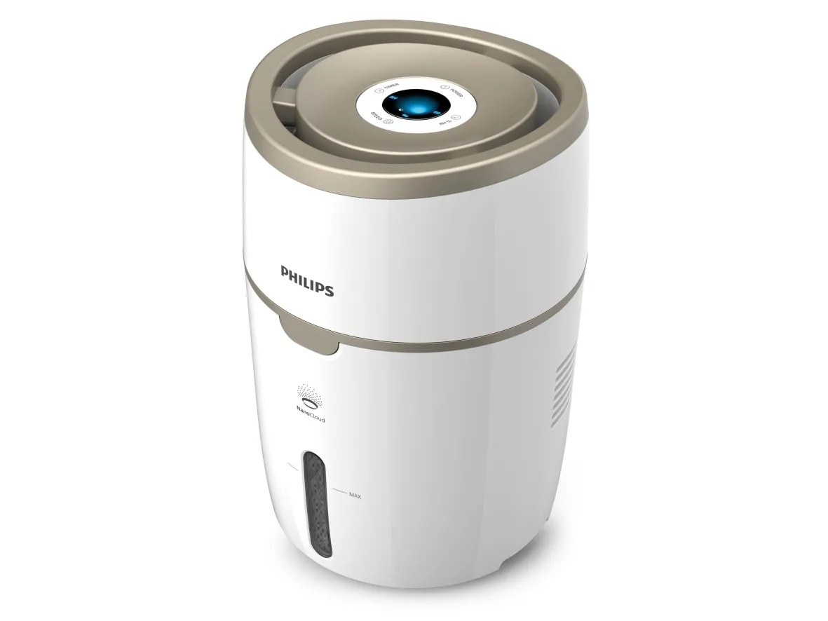 Philips Series 2000 HU4816 - Luftfugter - mobil, gulvstående - hvid/champagneguld