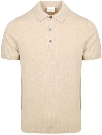 Profuomo Poloshirt Luxury Knitted Ecru PPWD10001J-F kopen