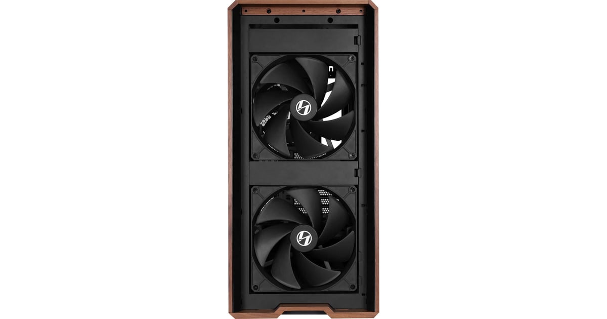 Lian LiLANCOOL 217 midi tower behuizing  (Zwart/houtkleur | 2x USB-A | 1x USB-C | Tempered Glass)