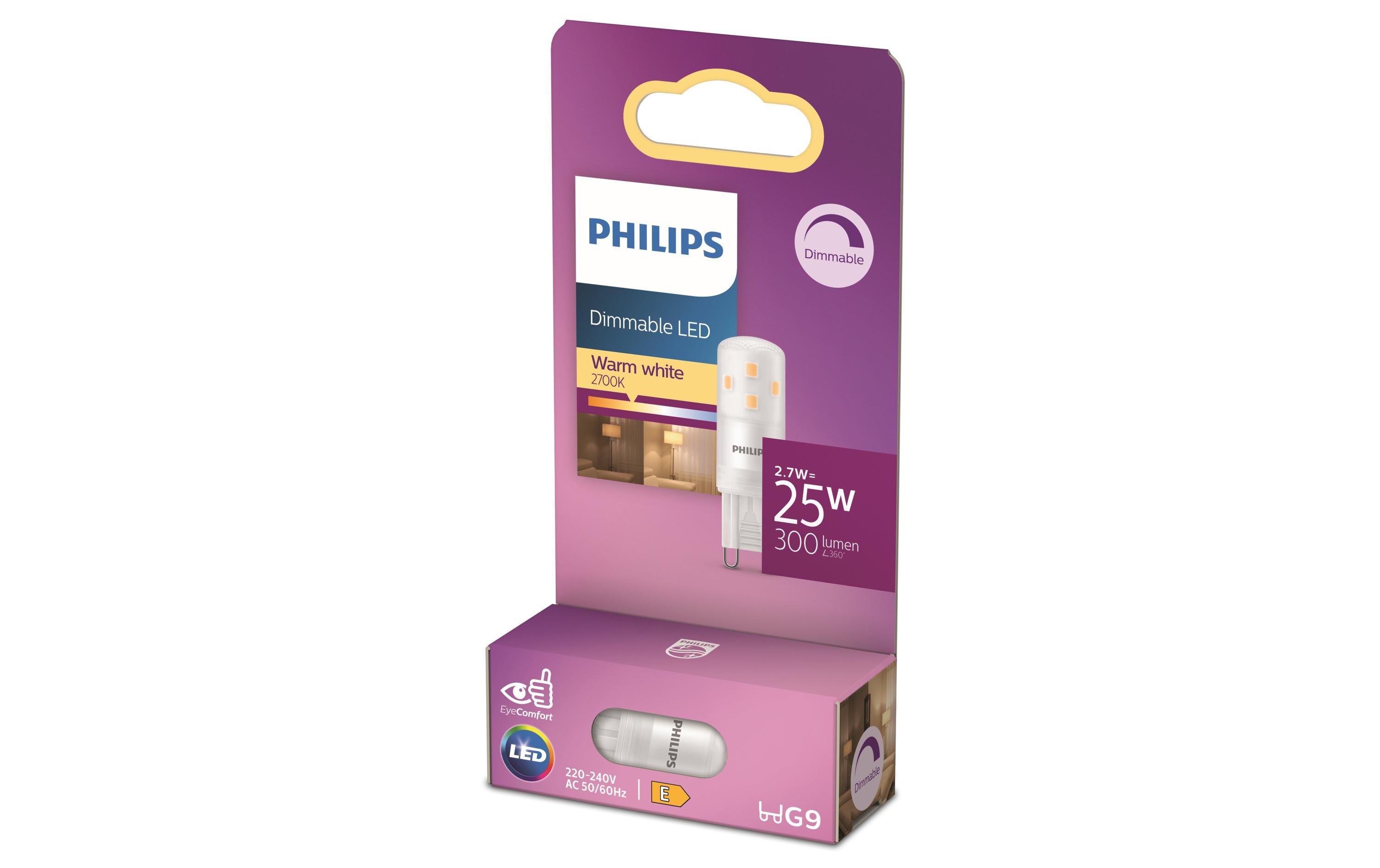 LED Lampe 2.6W (25W), G9, 300 lm, 2700K, WarmweissLeuchtmittel