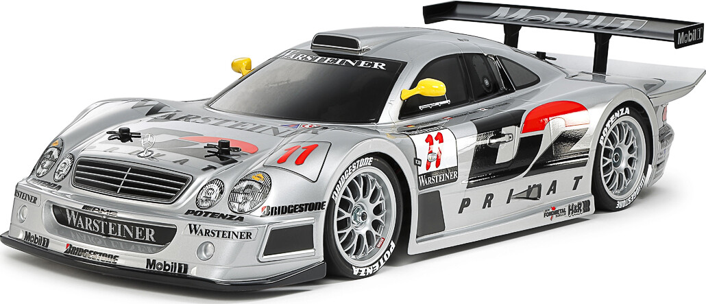Tamiya - Rc Mercedes-Benz 1997 Clk-Gtr Tc-01 Fjernstyret Bil Byggesæt - 1:10 - 58731