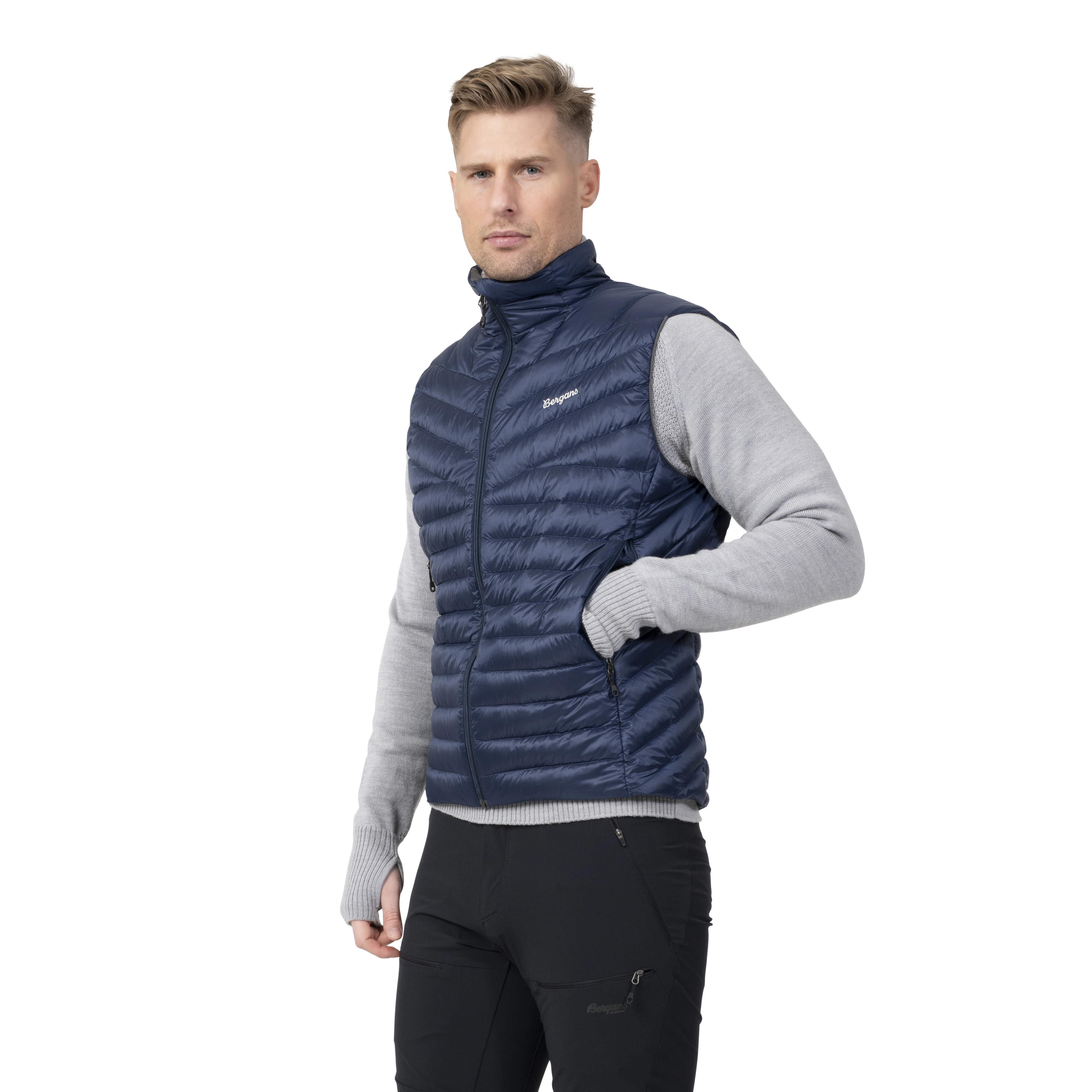 Rabot Light Down Vest Men Navy Blue