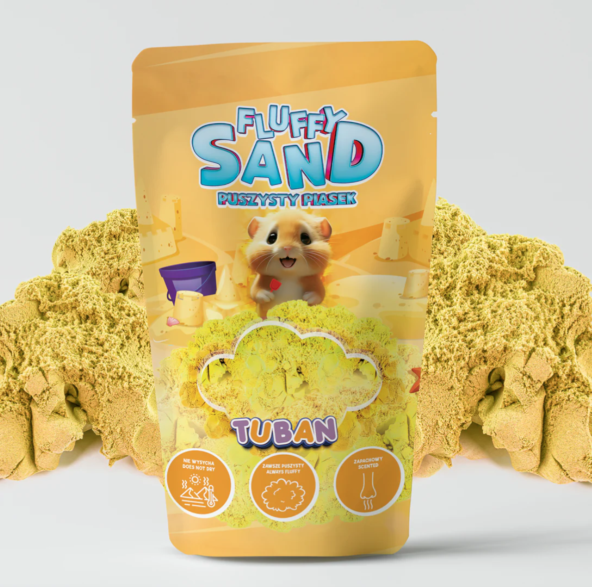 Tuban Tuban fluffy sand 90gram Geel
