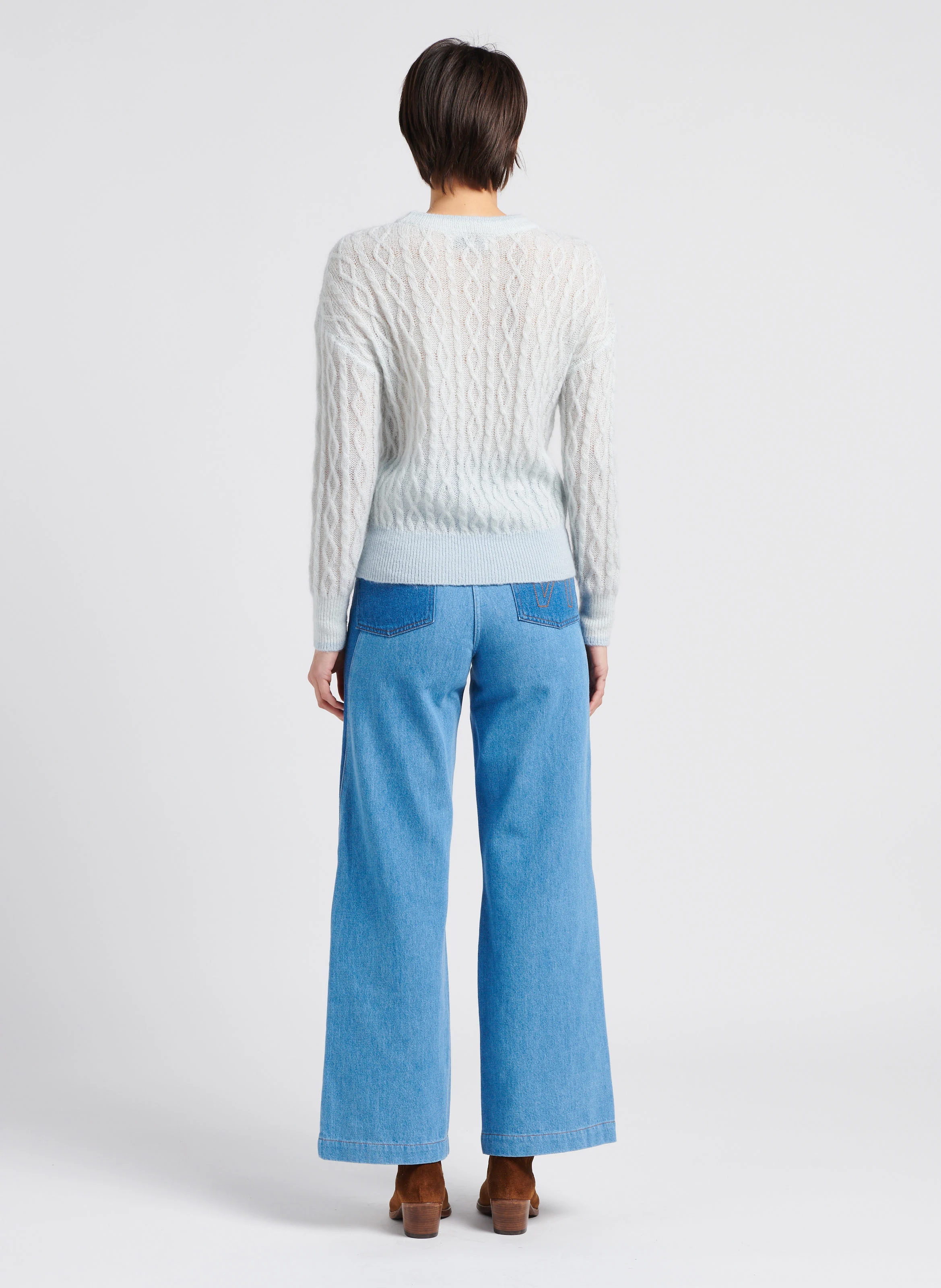 NANA - Jean large taille haute | Bleu