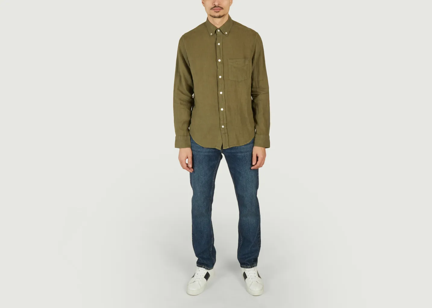 Chemise droite en lin Gant