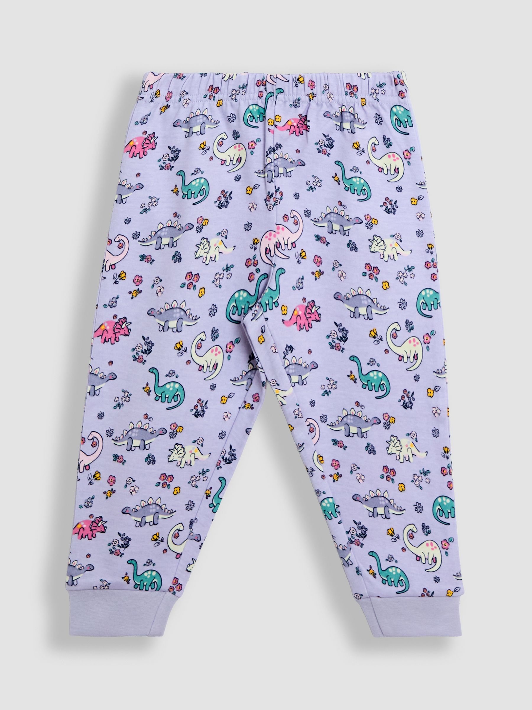 Lila met dinosaurus - JoJo Maman Bébé Print Glow In The Dark Jersey Pyjamas