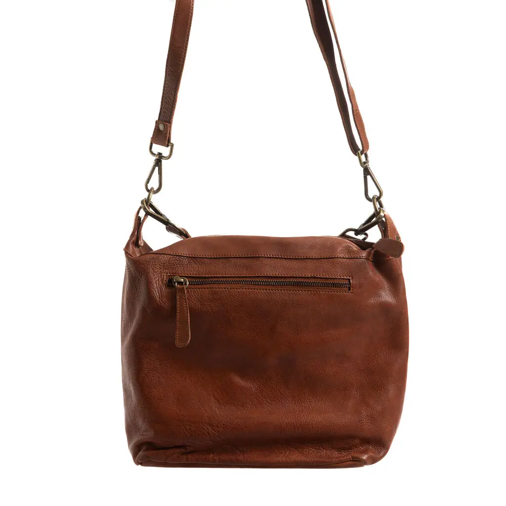 GESCHENKIDEEN - Tasche Handtasche cognac