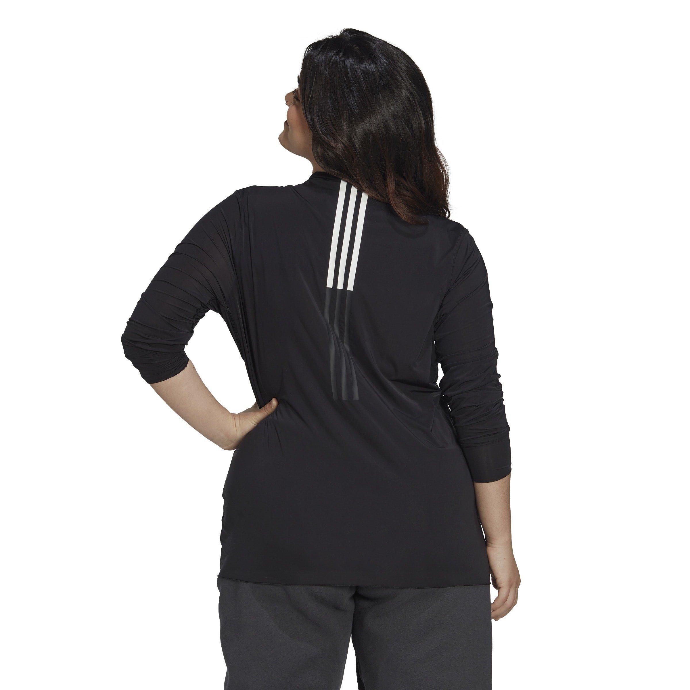 adidas Long Sleeve T Shirt (Plus Size) Womens