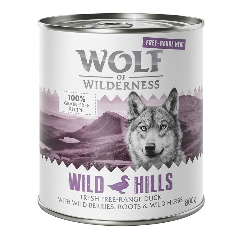 Wolf of Wilderness Free Range 24 x 800 g pour chien