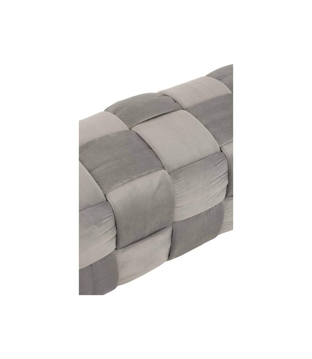 Paris Prix - Pouf Design 3 Personnes 120cm Gris Clair