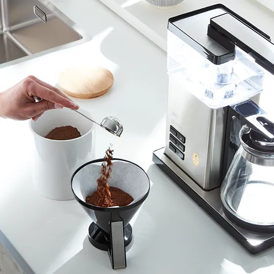 Melitta Aroma Signaturedeluxe - Kaffemaskine - 10 Kopper - Rustfrit stål