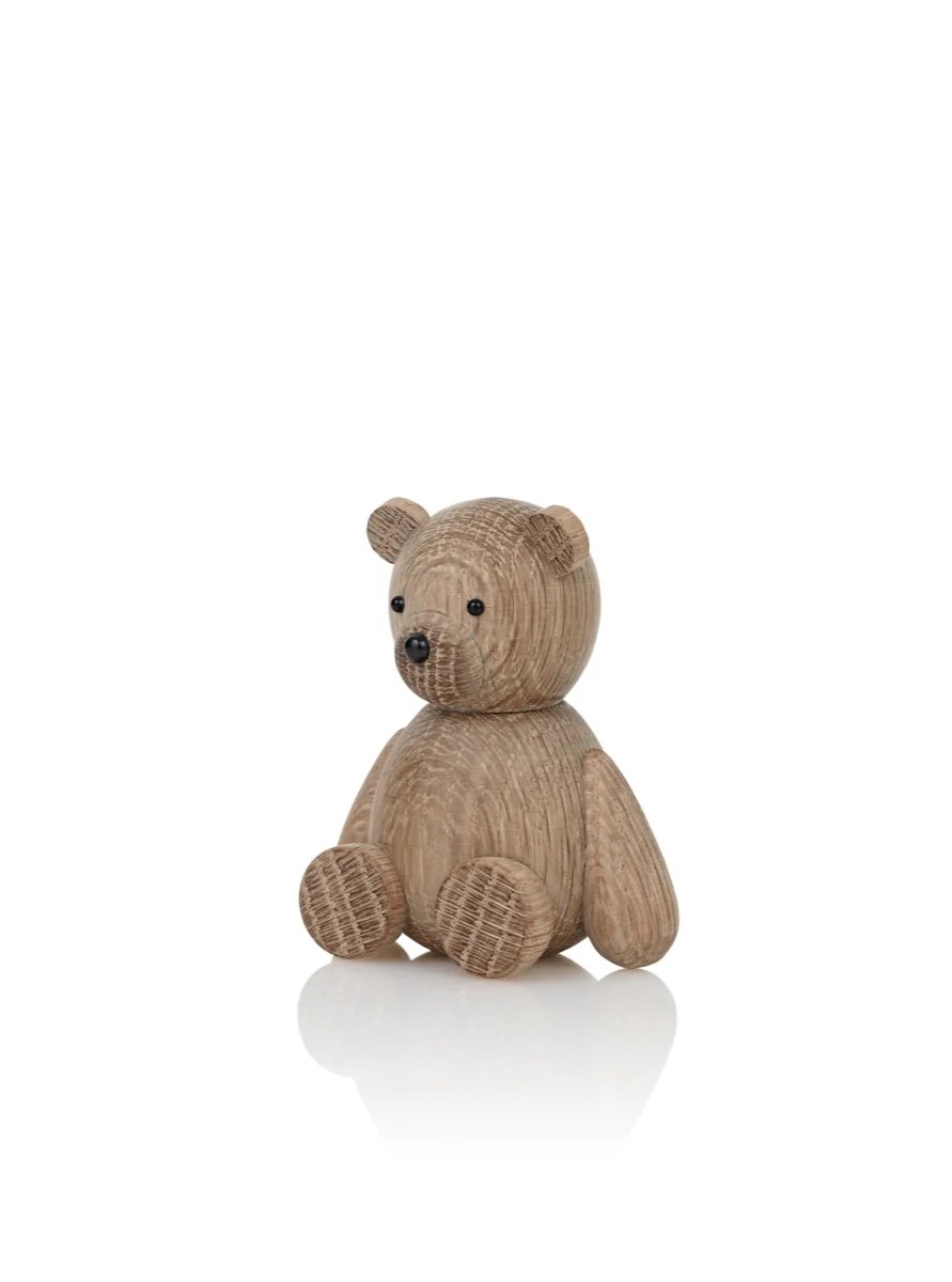 Lucie Kaas  Teddy Bjørn, eg - H: 9 cm.