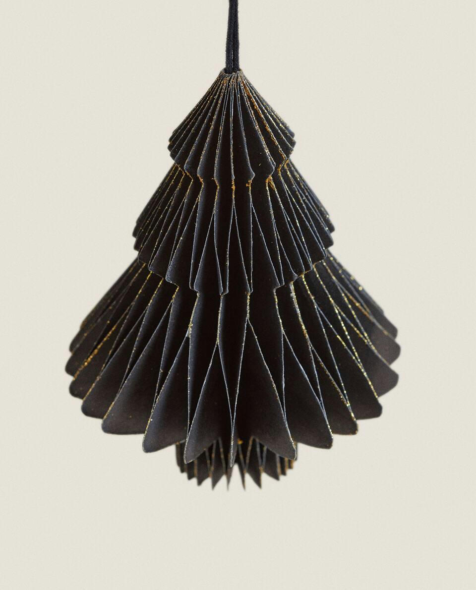 DECORAÇÃO DE ÁRVORE DE NATAL DE PAPEL