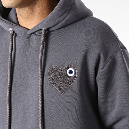 Sweat Capuche Gris Anthracite