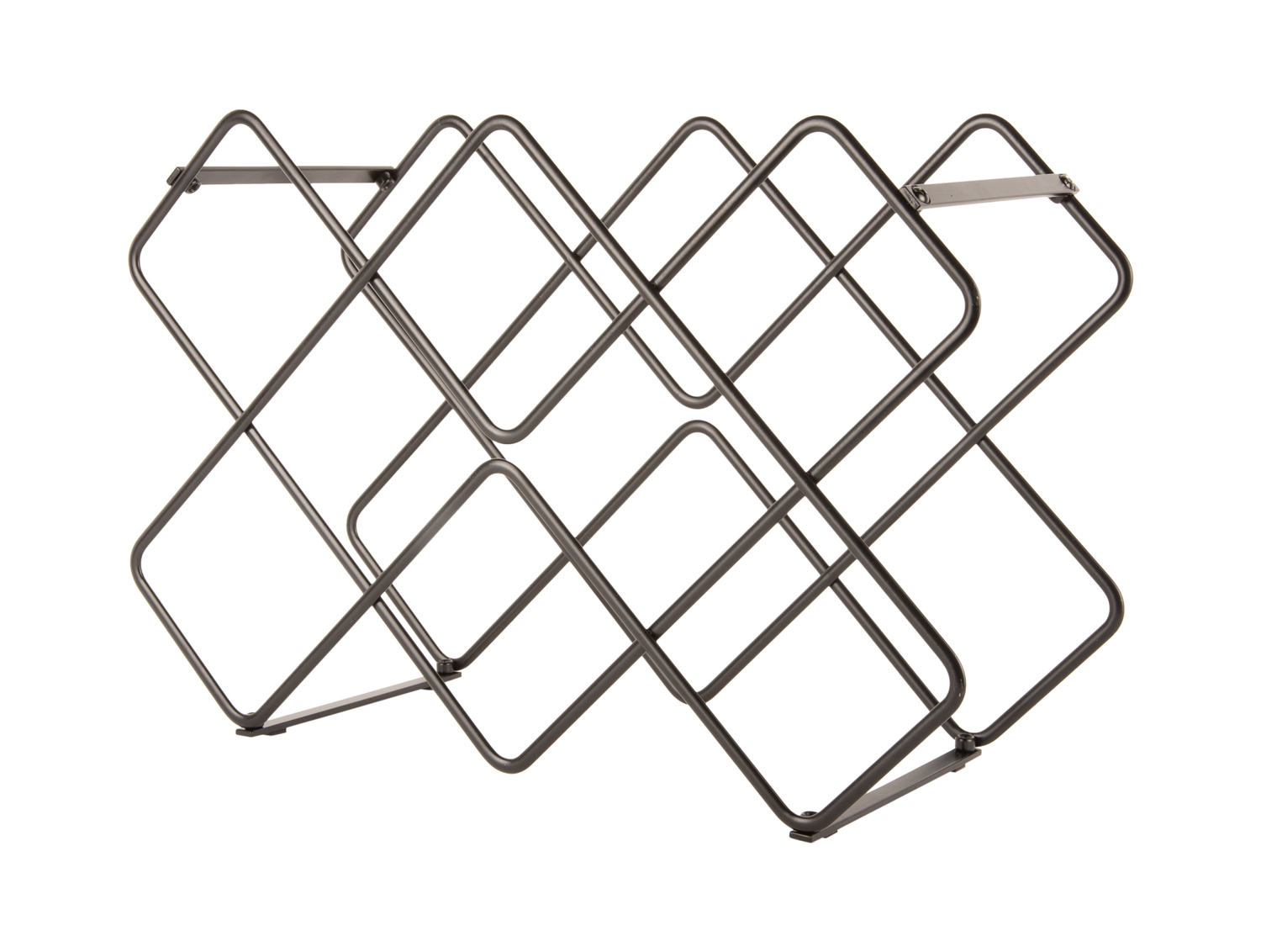 Wine rack Diamonds iron black