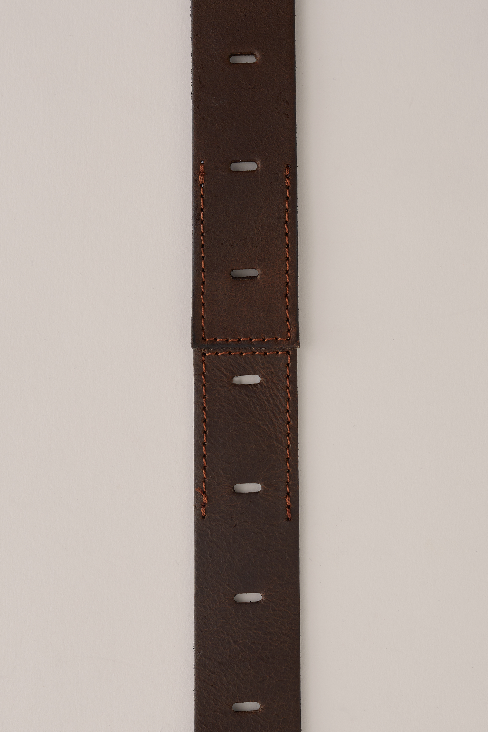 Jongens leren riem WE Fashion Donkerbruin
