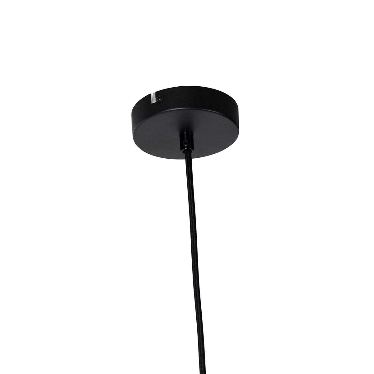 Oosterse hanglamp zwart met bamboe 50cm - Rina