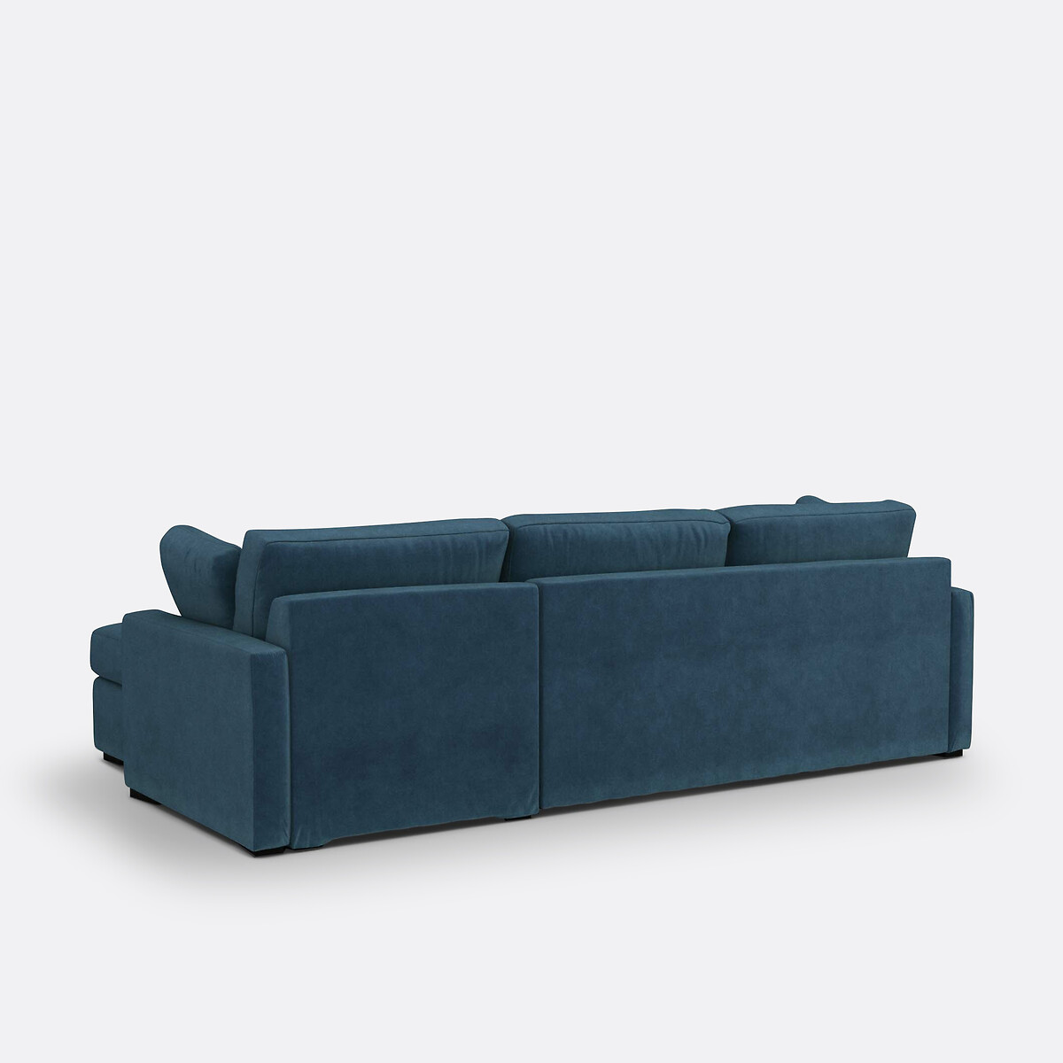 LA REDOUTE INTERIEURS<br>Sofá-cama de canto veludo, espuma, Timor