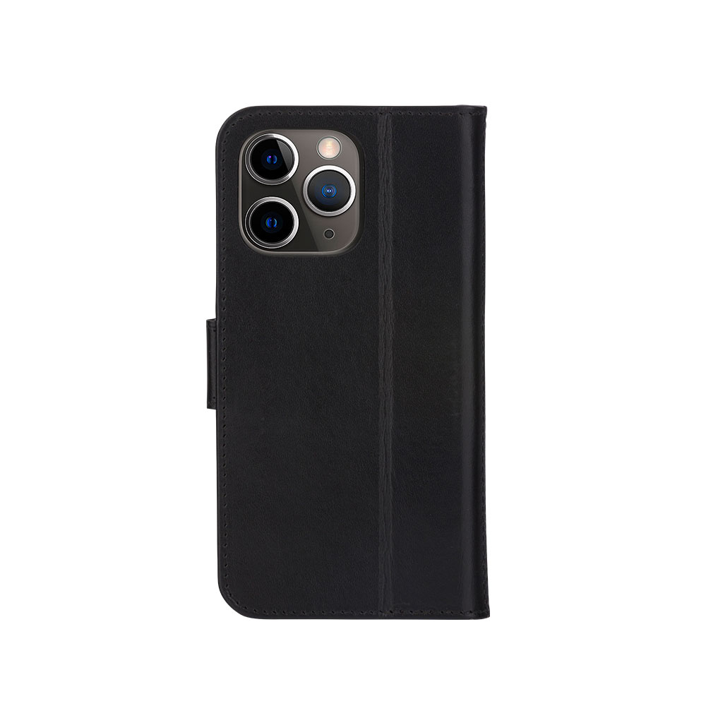 iPhone 13 Pro Echtleder Tasche mit RFID Schutz Copenhagen Slim (CS61GTBL1327) - Schwarz