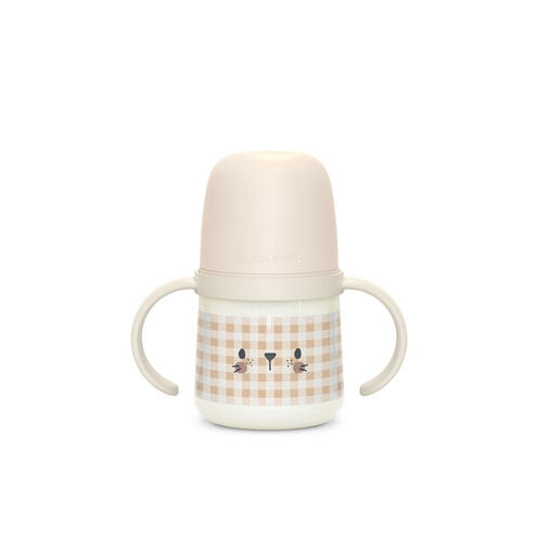 Biberon à anses 150mL Night&Day Rose poudré - SUAVINEX