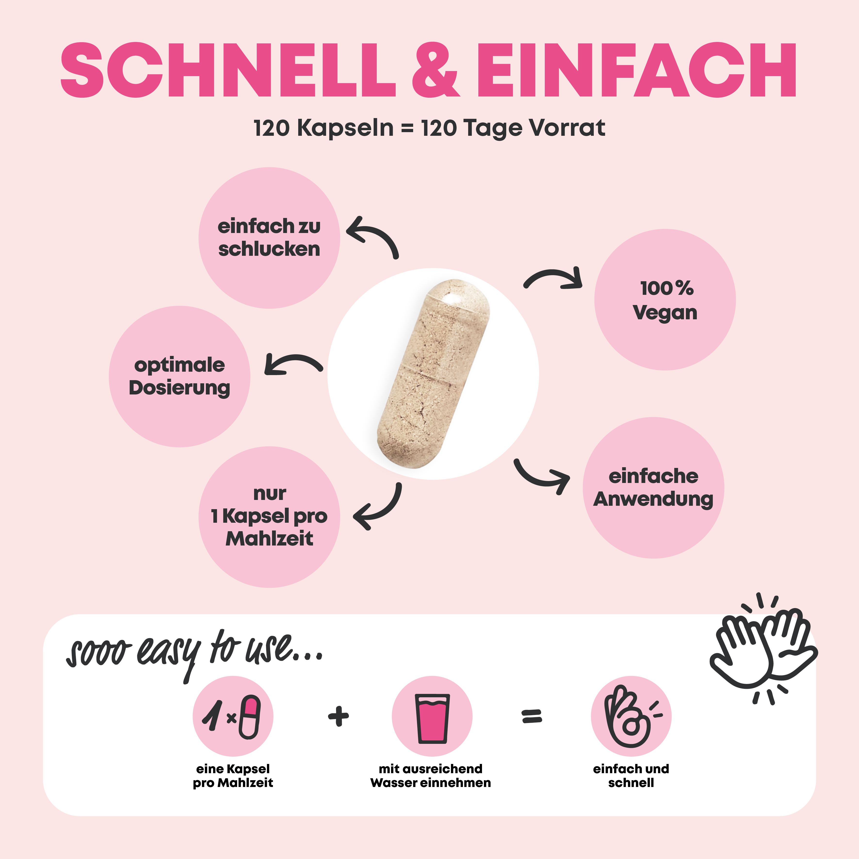 Vegan Collagen (180 Kapseln) mit Aminosäuren, Vitamin A C E, Biotin, Silicium, Zink und Mangan