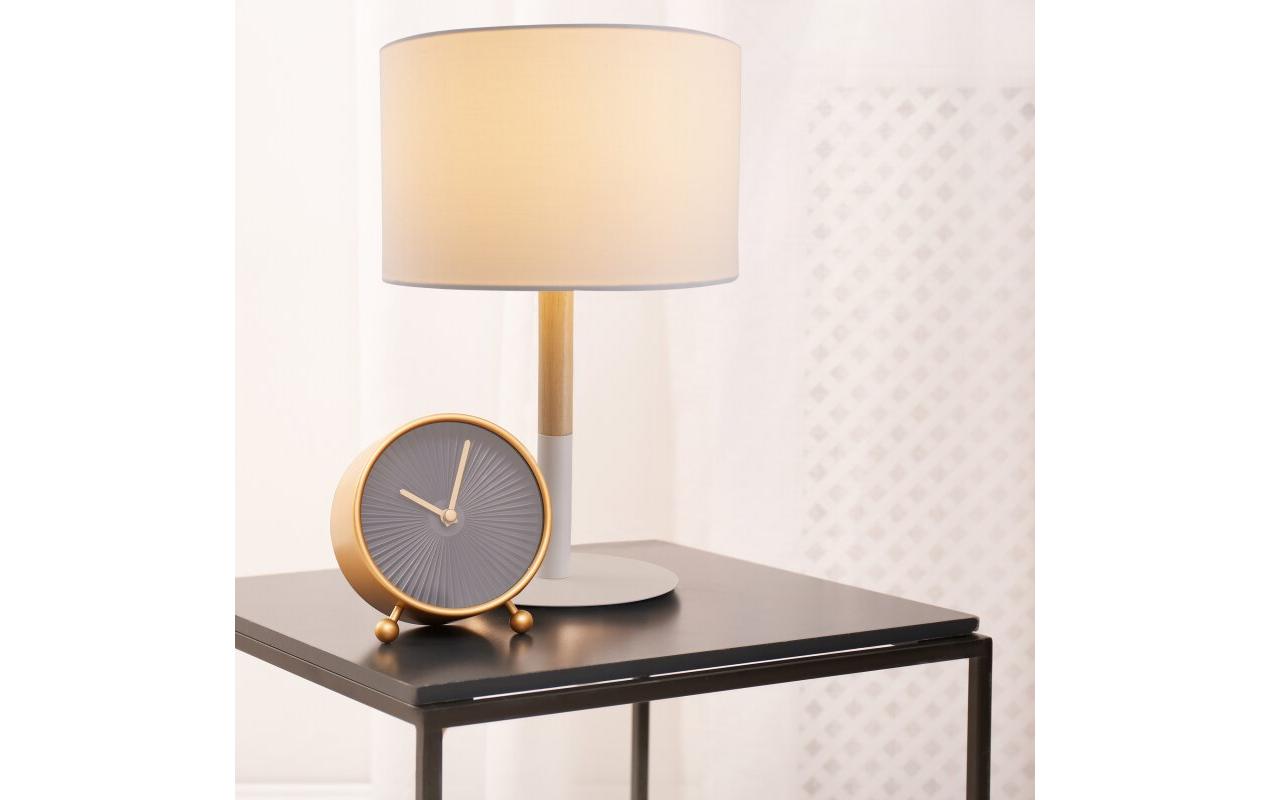 Tischleuchte «Tessile» h: 37 cm WeissTextil-Tischlampe
