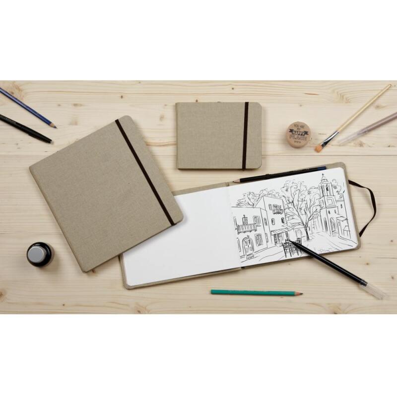 Goldline Voyage carnet toilé 32F 30x30cm 180g - Naturel