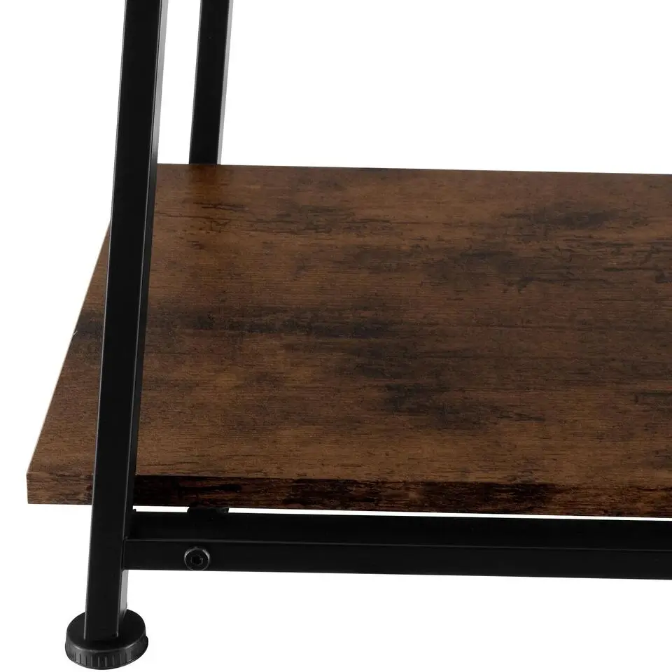 tectake Bureau Paisley 120x50x73,5cm, Industrieel Hout Donker, Rustiek