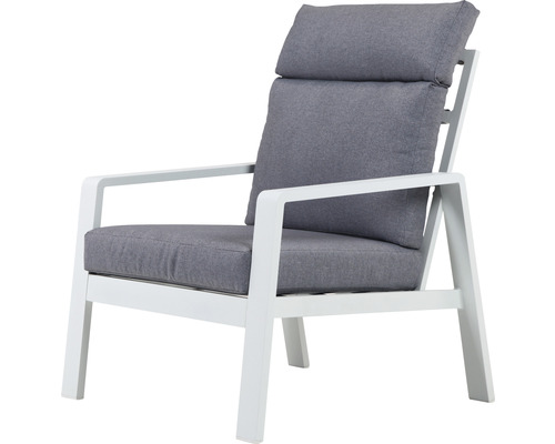 Garden Place Mira loungeset inclusief 2 banken, 2 fauteuils, tafel inclusief kussens, aluminium, wit