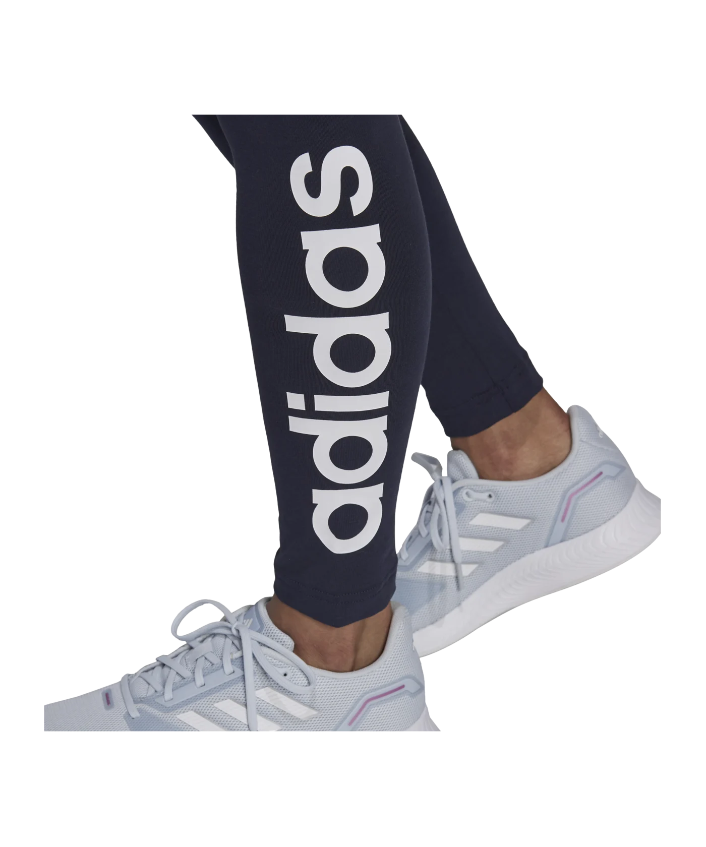adidas Ess High Waist Leggings Damen Blau Sondergrössen