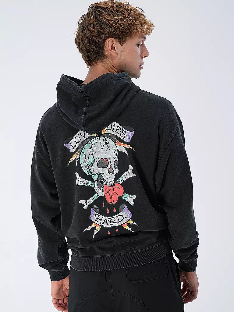 ED HARDY Kapuzensweater - Hoodie LOVE DIES HARD  schwarz