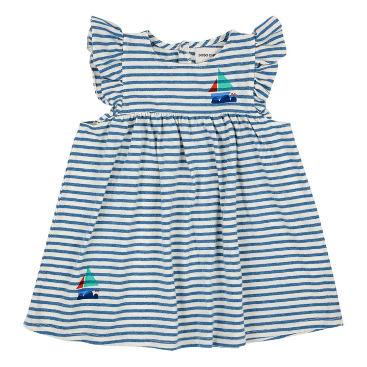 Bobo Choses Robe Coton Bio Rayée | Bleu marine