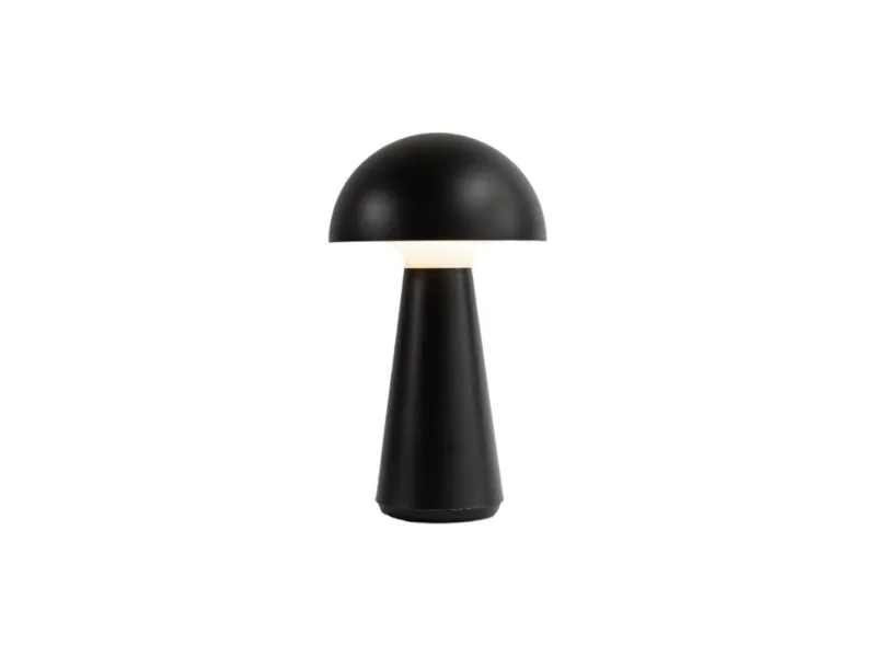 Sirius Sam Genopladelig Lampe - Sort - H 28 cm