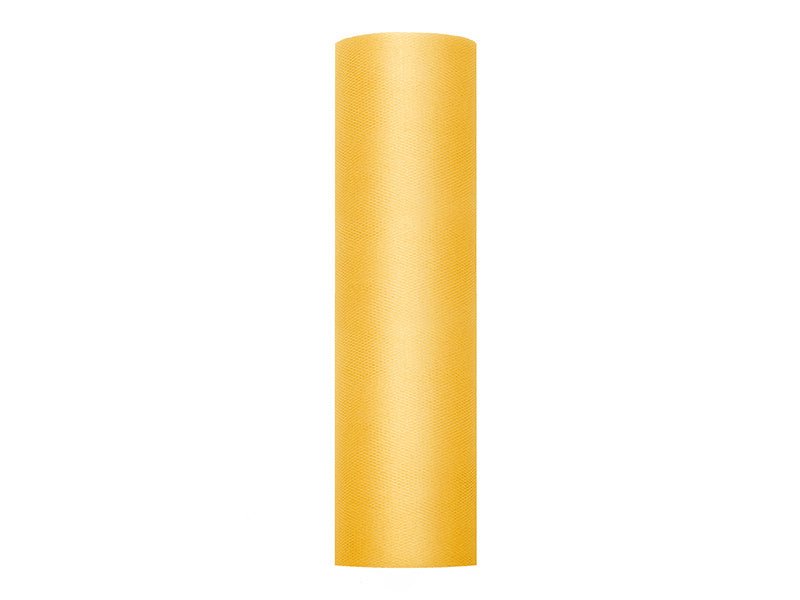 Gele Tule Rol Stijf 30cm 50m