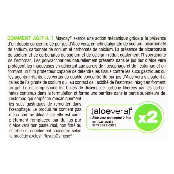 (aloevera)2 Zuccari Mayday à l'Aloe Vera 12 sticks