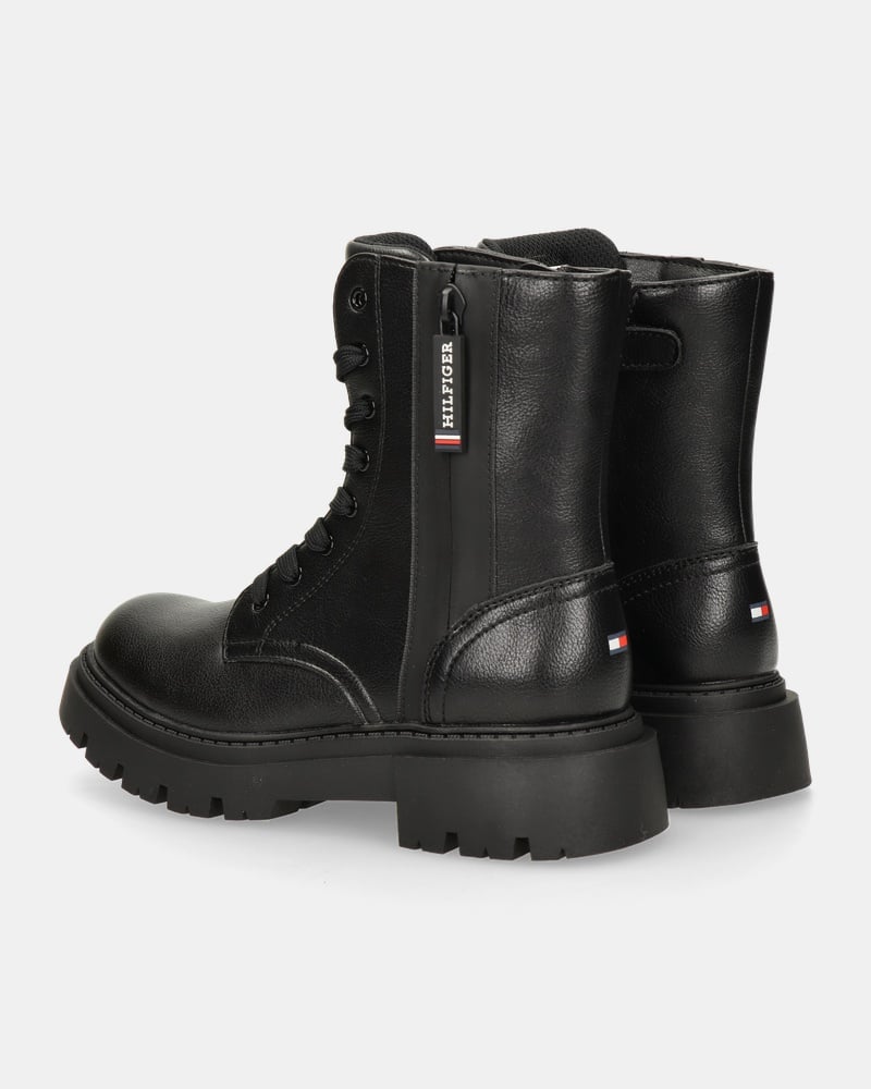 Tommy Hilfiger Lace-Up Veterboots  - zwart