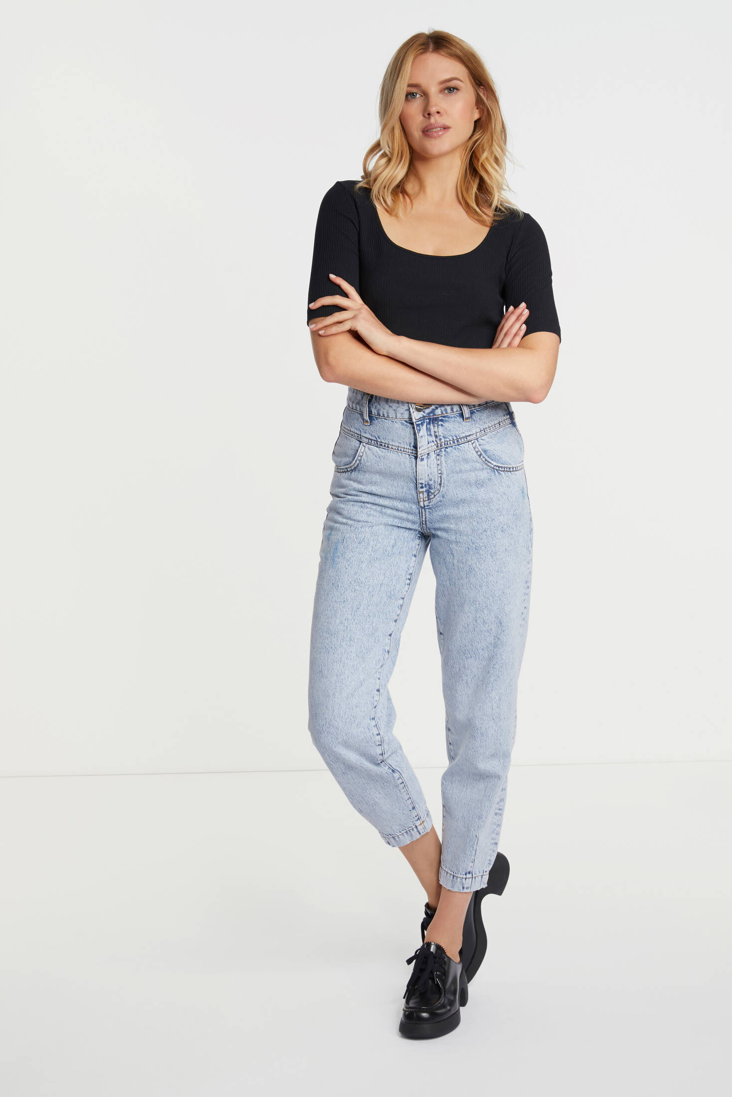 Rich & Royal| Damen T-Shirt RIB Bodycon
