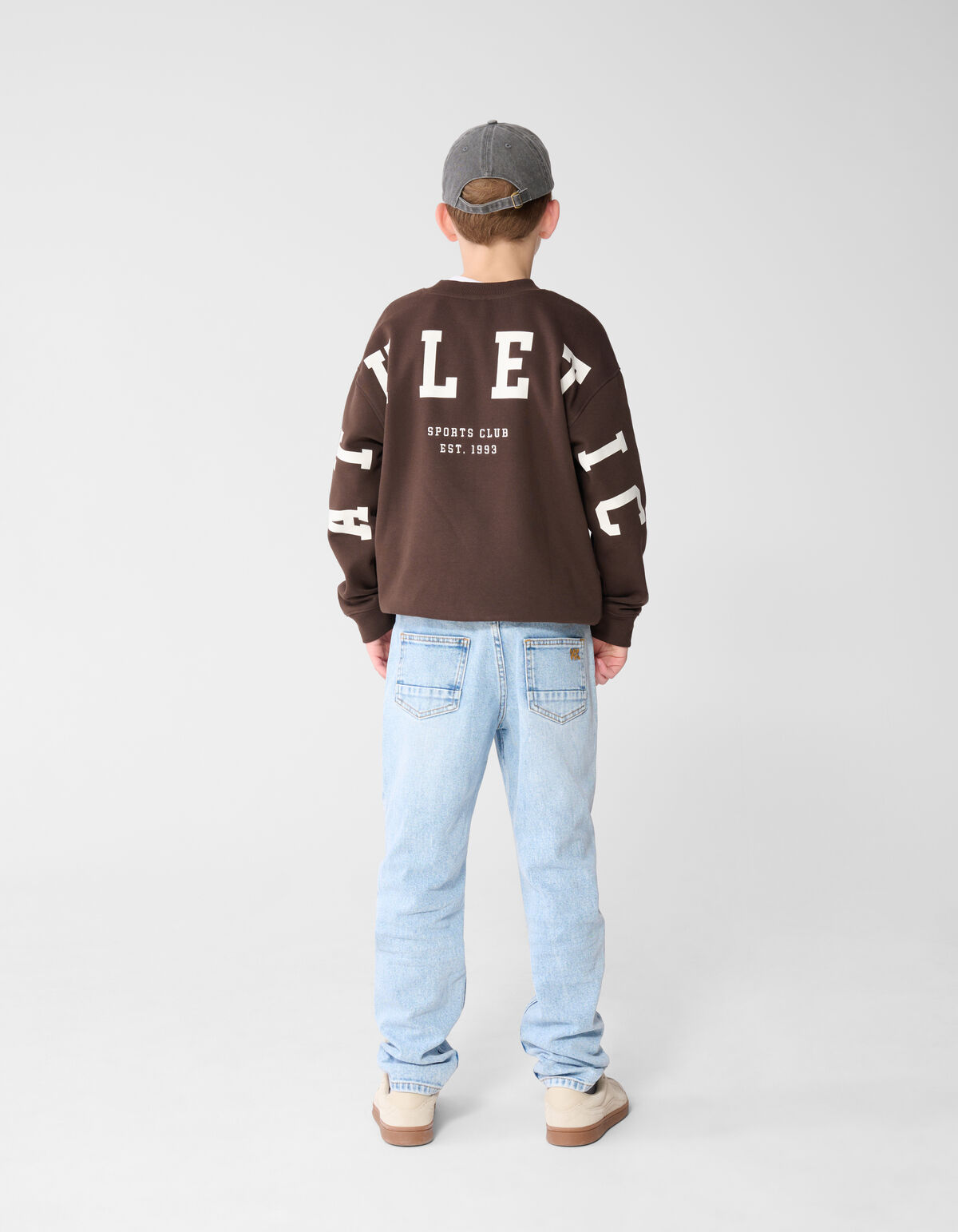 Tapered Fit Jeans Bleached
