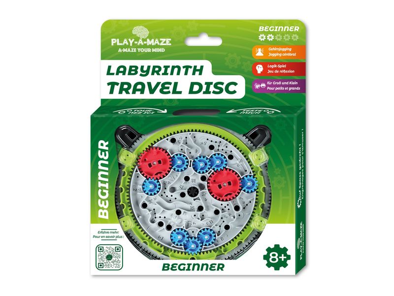 Carletto Knobelspiel Labyrinth Travel Disc für Beginner Geschicklichkeitsspiel
