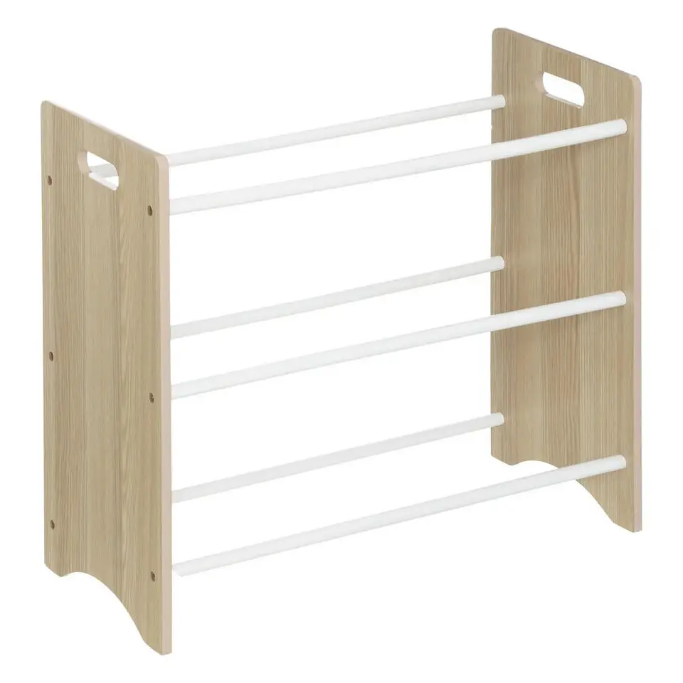 Atmosphera Opbergrek 3-laags met bakken - hout - 60 x 30 x 66 cm