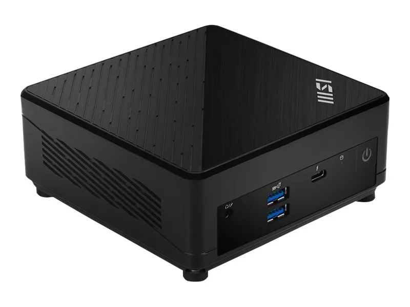 MSI Cubi 5 12M 022BDE - Barebone - mini PC - 1 x Core i3 1215U / op til 4.4 GHz - RAM 0 GB - UHD Graphics - Gigabit Ethernet, 2.5 Gigabit Ethernet, IEEE 802.11ax (Wi-Fi 6E), Bluetooth 5.3 - sort